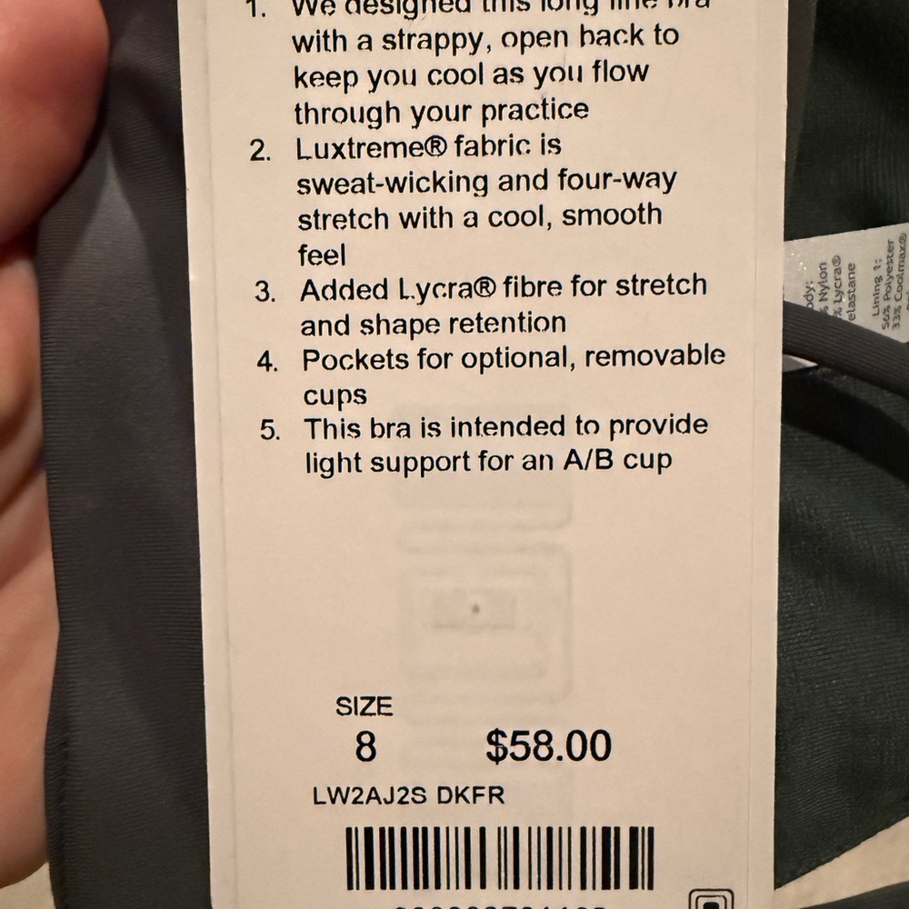lululemon athletica Strappy Bralette Set in White, Olive, Gray, Plum, Black - Picture 6 of 6